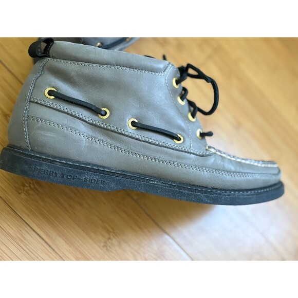 Sperry Gold Cup Original Chukka Boots Mens 9.5 Gray Leather Lace Up Shoes main image 5